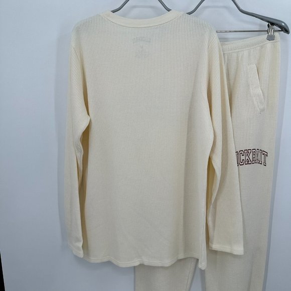 David Dobrik Clickbait Waffle Thermal Set sz M Medium NWOT Pajama Set Pants - Picture 5 of 8